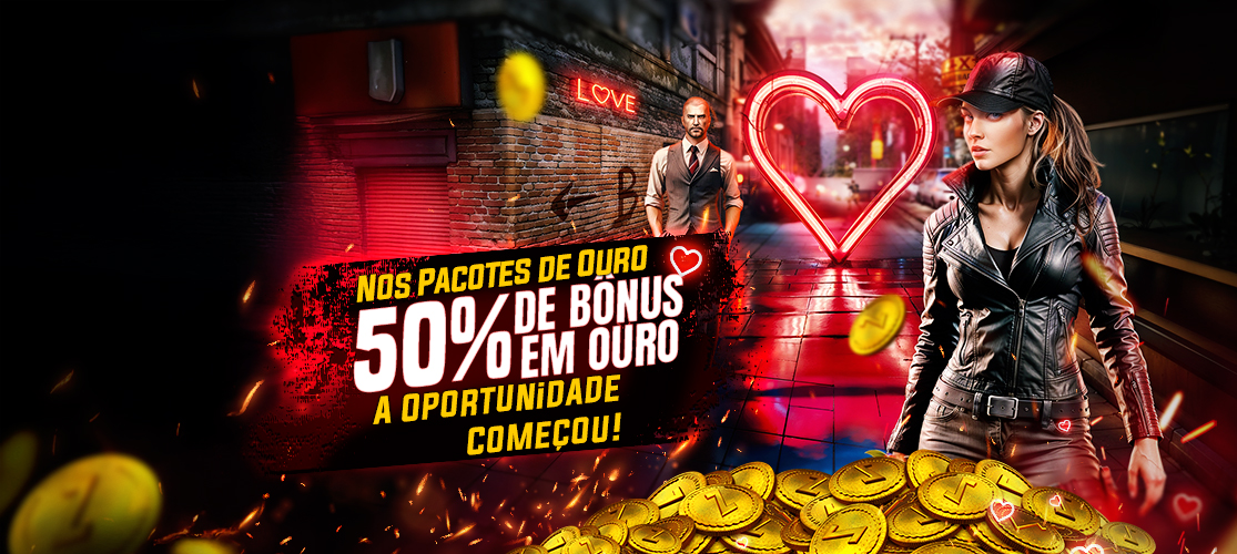 Começou o Bônus de 50% de Ouro nos Pacotes de Ouro!
