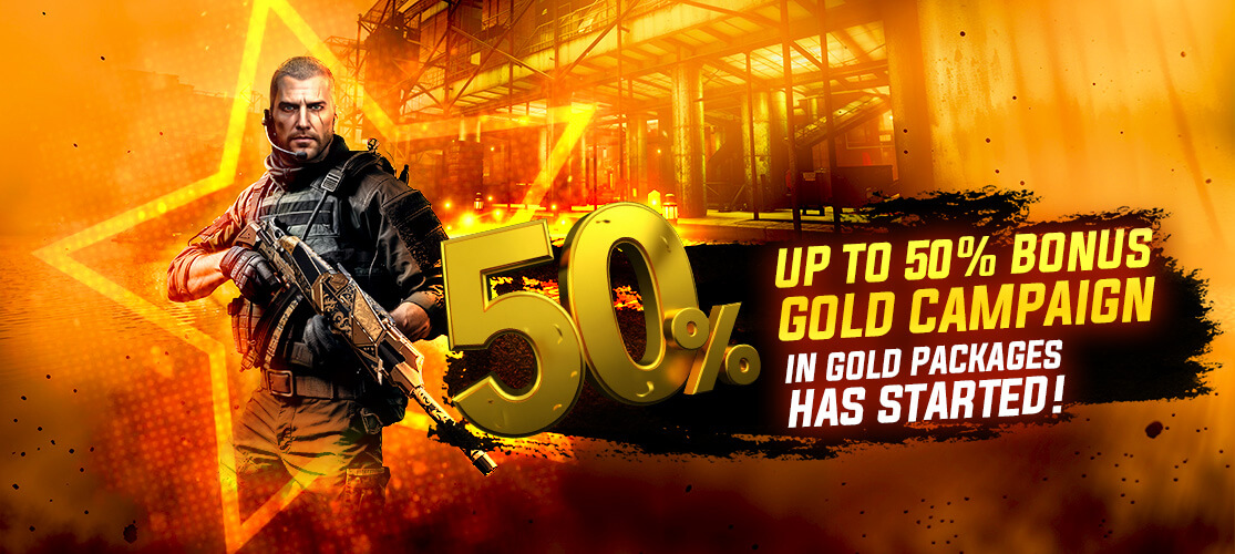 50% Bonus Gold Event is Live!