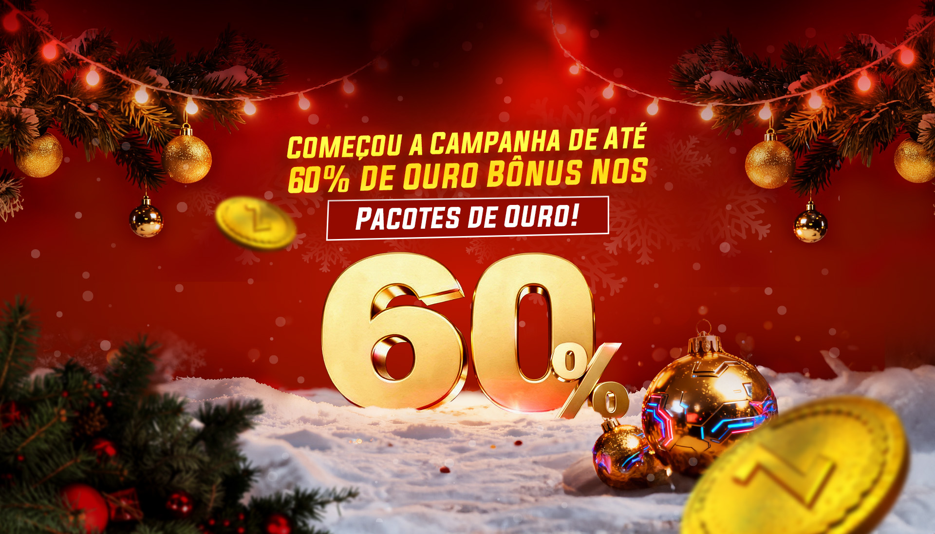A Oferta de Ouro com 60% de Bônus Começou!
