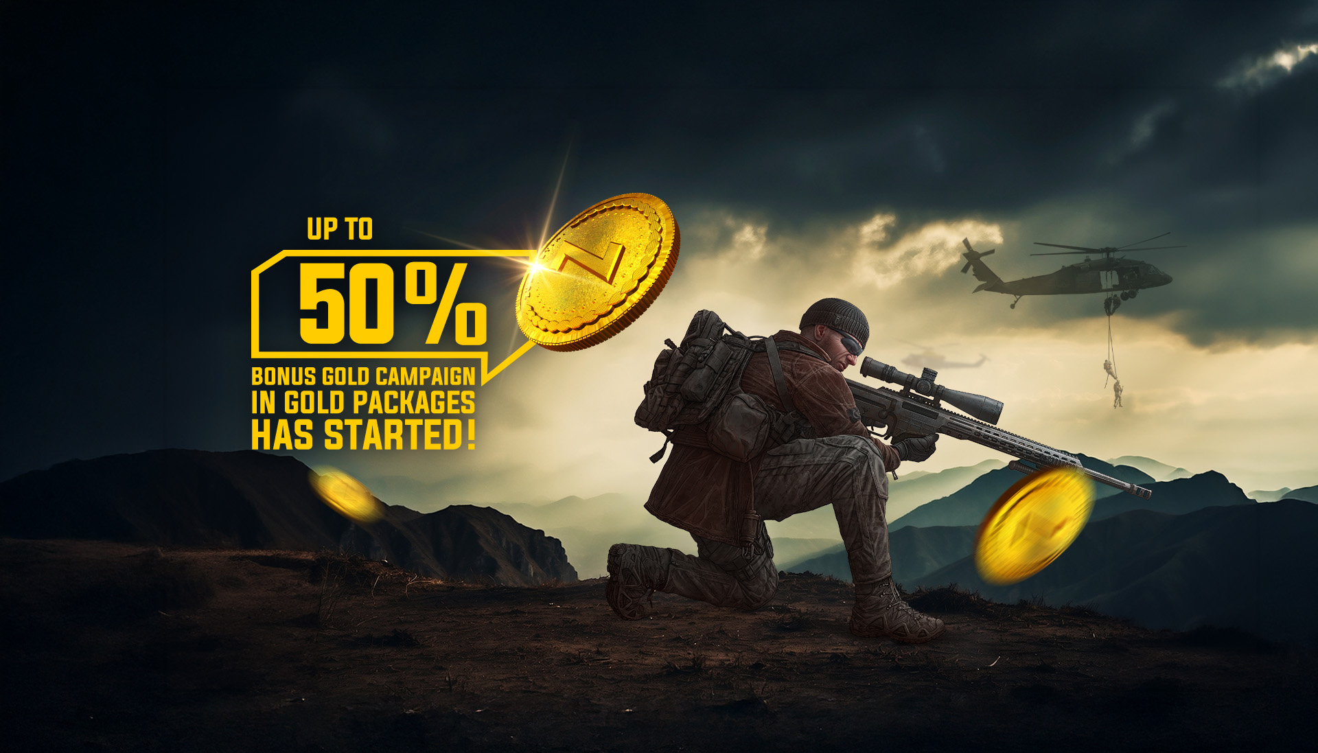 Up to 50% Gold Bonus on Gold Packs Has Started!