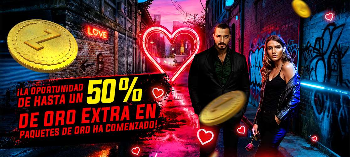 ¡Hasta 50% de Bonus Gold en los Paquetes de Gold!