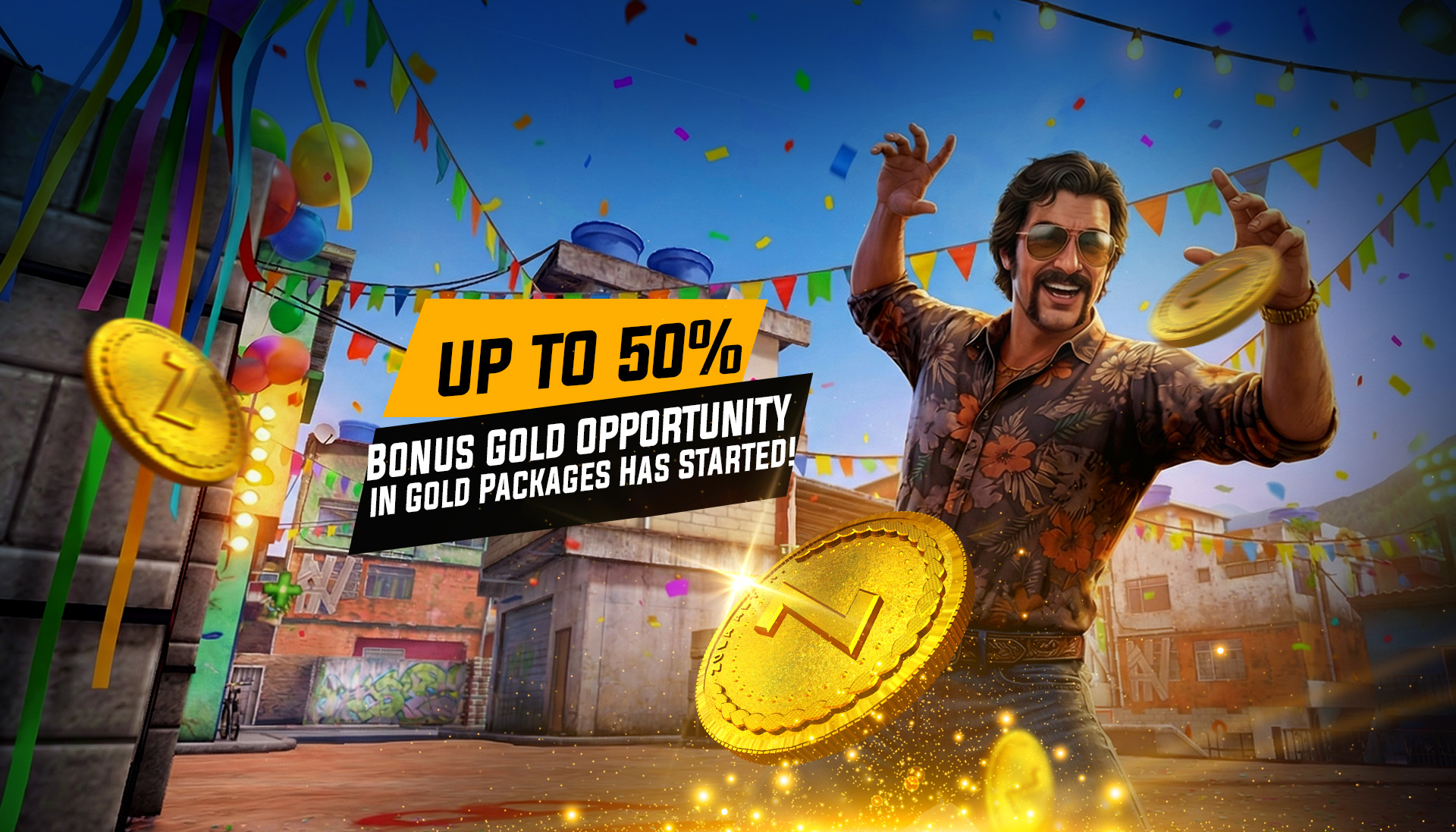 Up to 50% Bonus Gold OPPORTUNITY IN Gold Packages Has Started!
