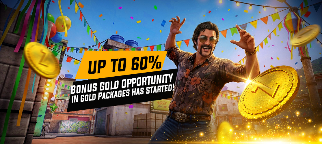 Up to 60% Bonus Gold Has Started in Zula!